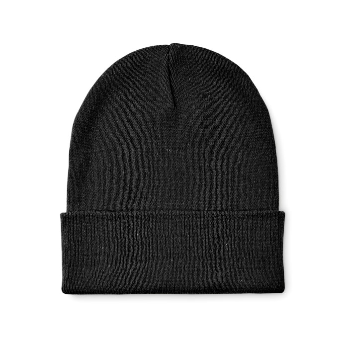Knitted beanie with cuff Nero item picture front