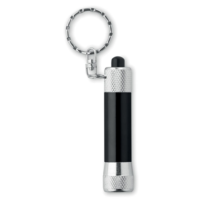 Aluminium torch with key ring Nero item picture front