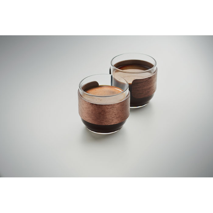 Coffee glass set walnut grip Legno item picture top