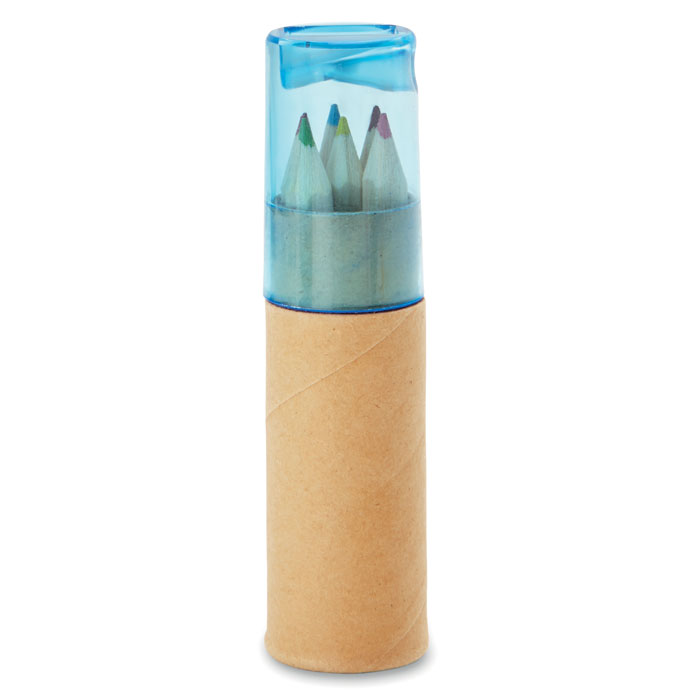 6 coloured pencils Blu Trasparente item picture front