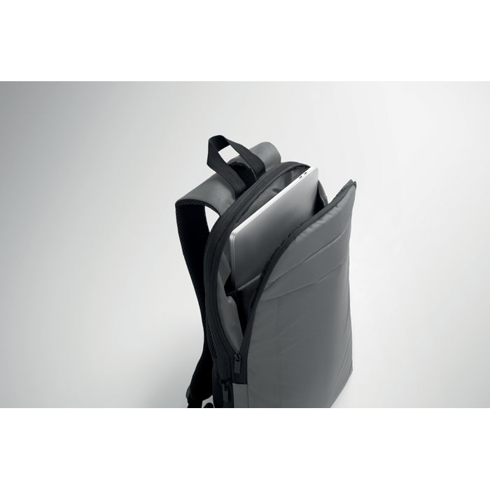 Expandable 600D RPET backpack Grigio Pietra item detail picture