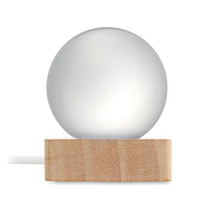 Palla di vetro a LED Legno item picture 3
