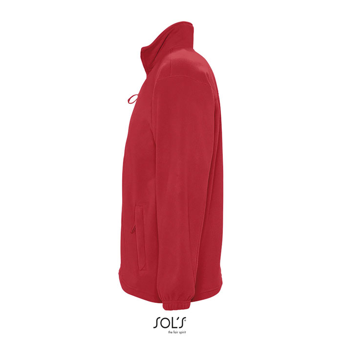 NORTH Zipped Fleece Jacket Rosso item picture side