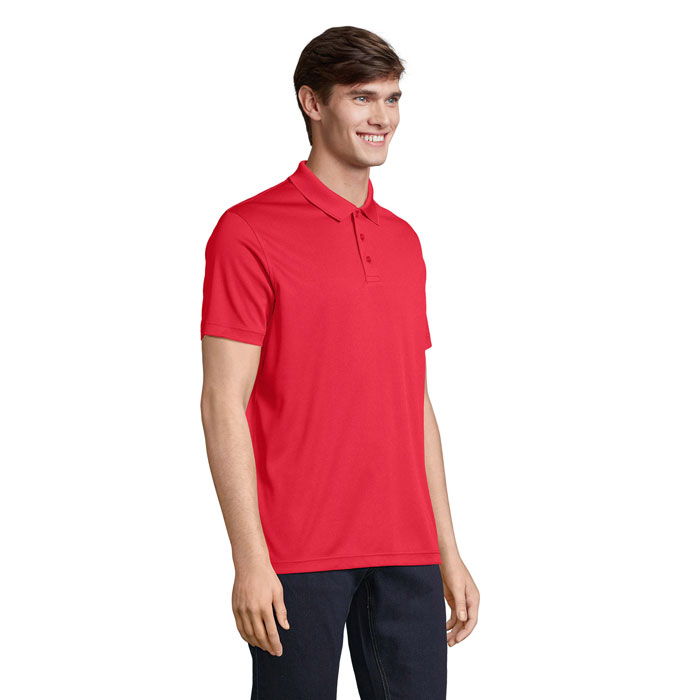 PITCHER UNISEX POLO Rosso item picture side