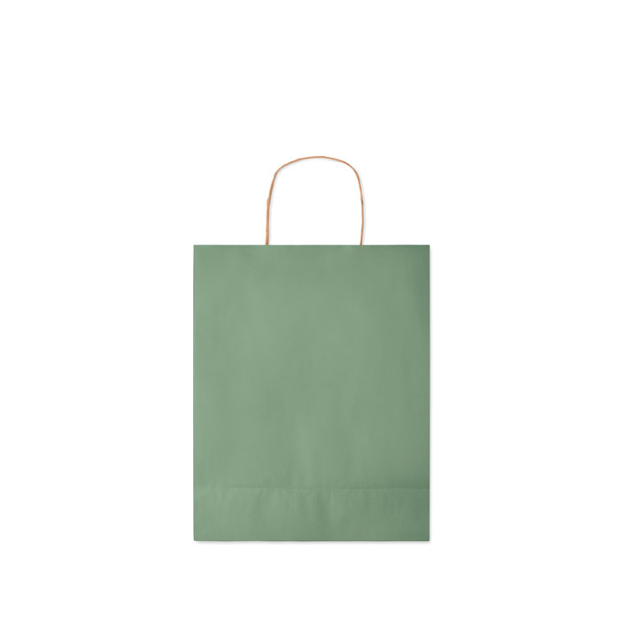 Medium Gift paper bag  90 gr/m² Verde item picture open