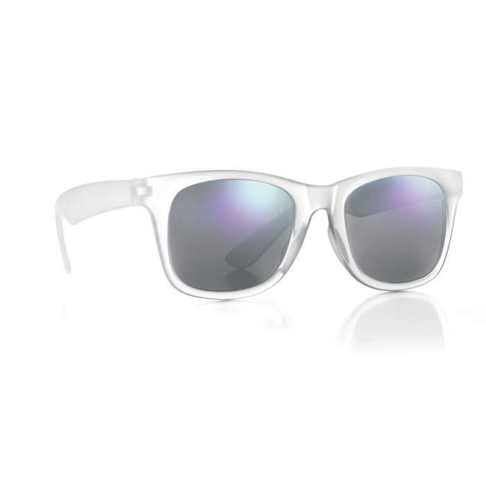Sunglasses with mirrored lense Trasparente item picture side