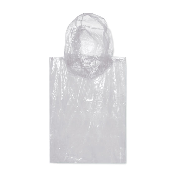 Poncho pieghevole in polybag Trasparente item picture back