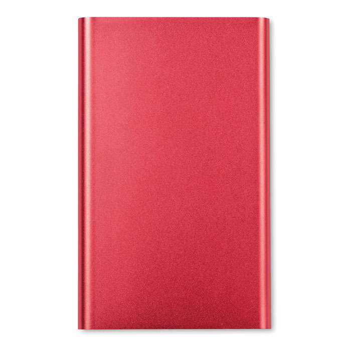 Flat power bank 4000 mAh Rosso item picture back