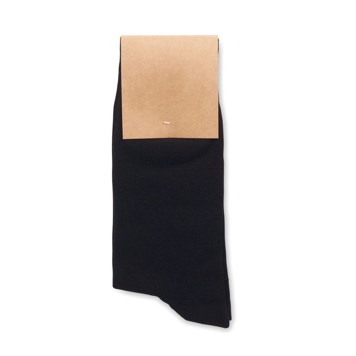 Pair of socks in gift box L Nero item picture open
