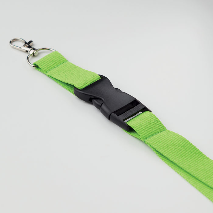 Lanyard with metal hook 25mm Lime item detail picture