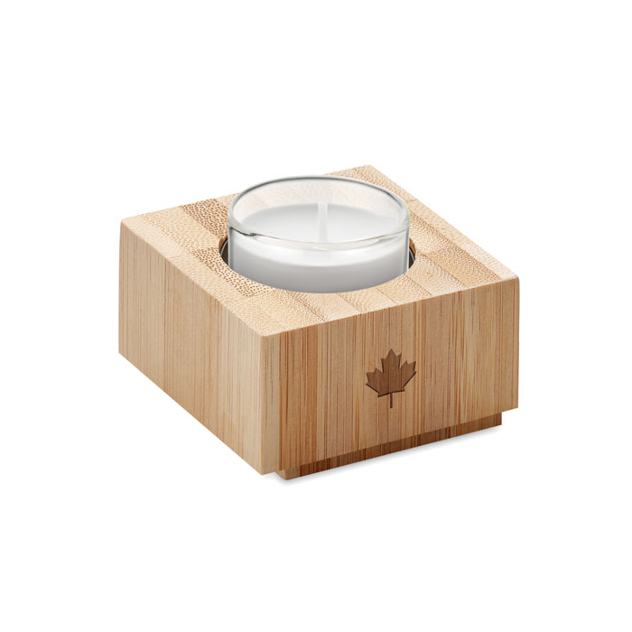 Bamboo tealight holder Legno item picture printed