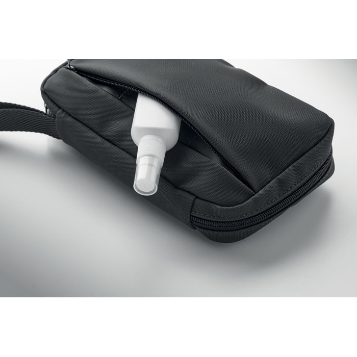 Beauty case 600D RPET Nero item ambiant picture
