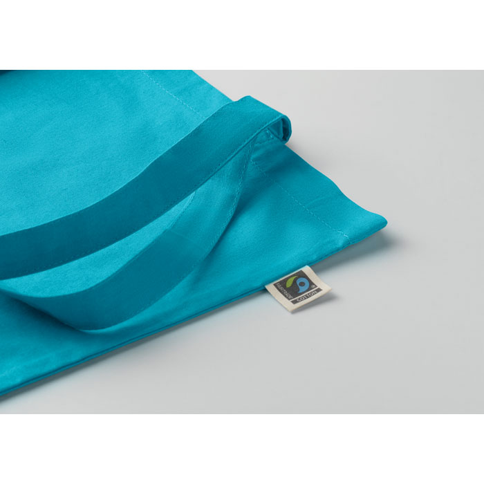 Shopper Fairtrade 180gr Turchese item picture open