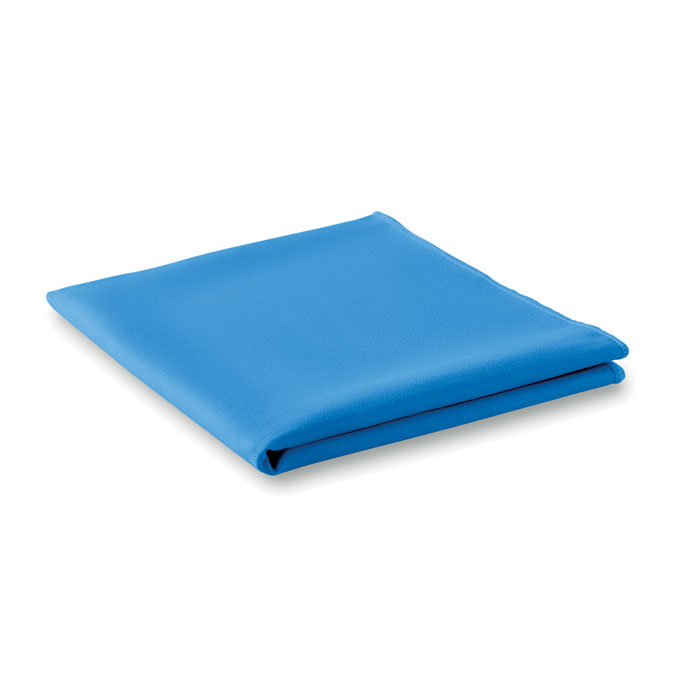 Asciugamano sport in pouch Blu Royal item picture side