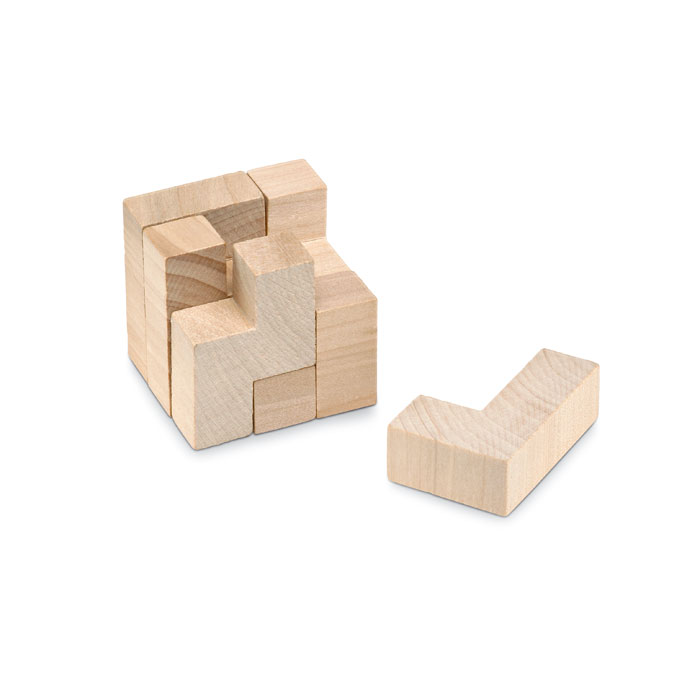 Puzzle in legno in astuccio wood item picture back