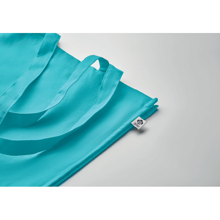 Shopper in cotone biologico Turchese item detail picture