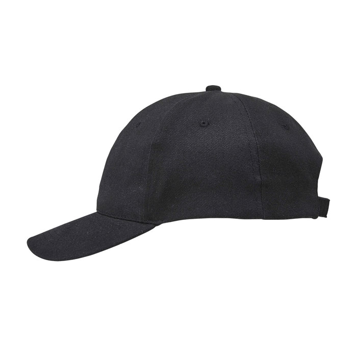 BUFFALO SIX PANEL CAP Grigio Carbone item picture side