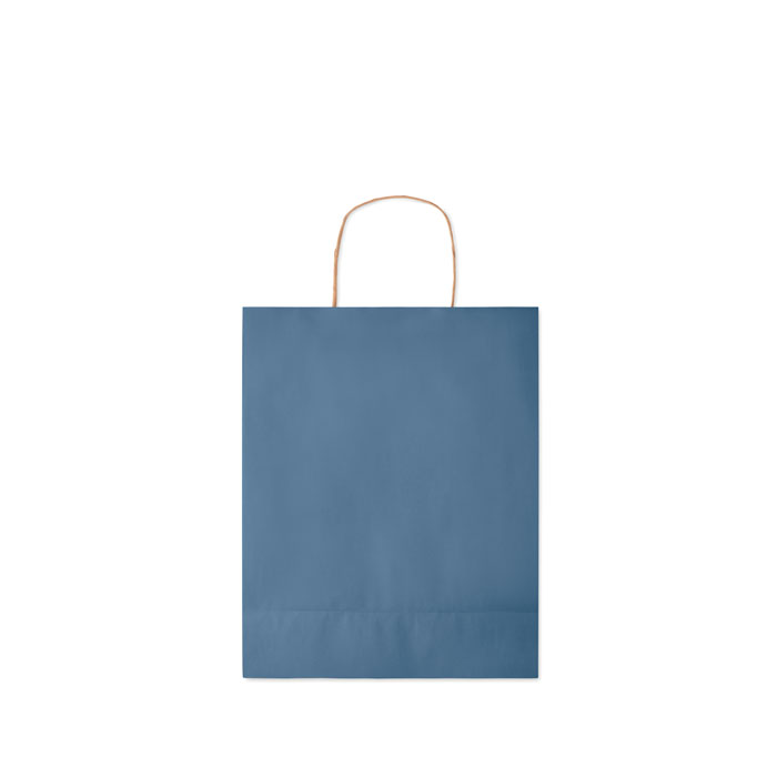 Medium Gift paper bag  90 gr/m² Blu item picture open