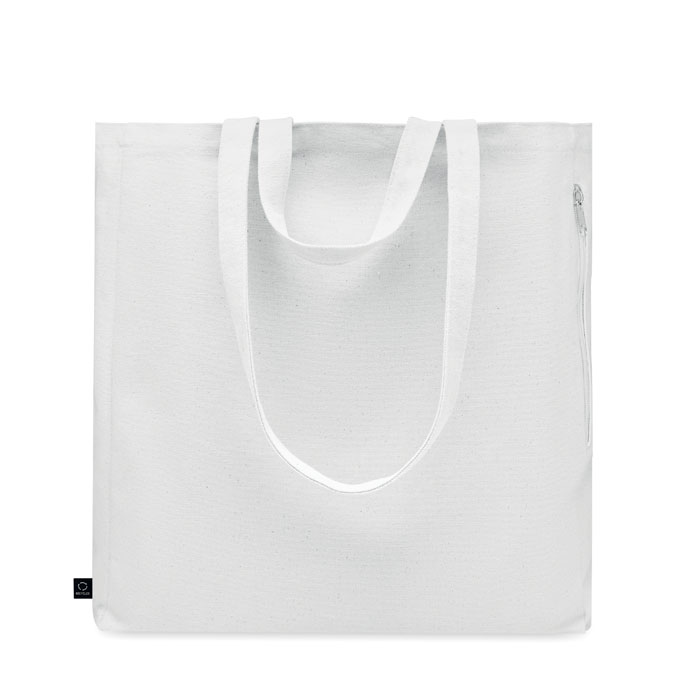 Recycled cotton shopping bag Bianco item picture top