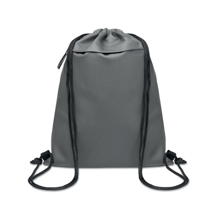 Drawstring bag in 600D RPET Grigio Pietra item picture front