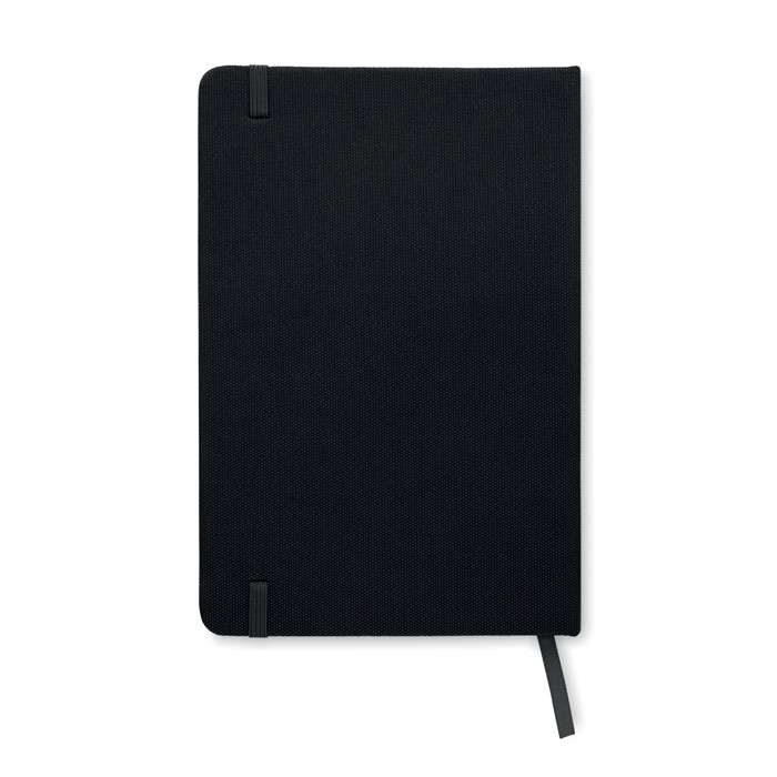 Notebook A5 in 600D RPET black item picture back