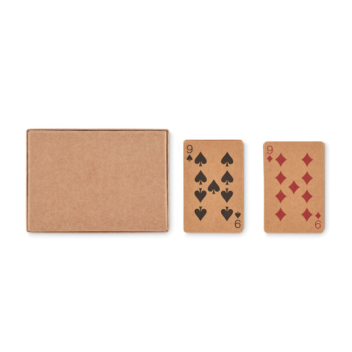 2 mazzi di carte in carta riciclat wood item picture back