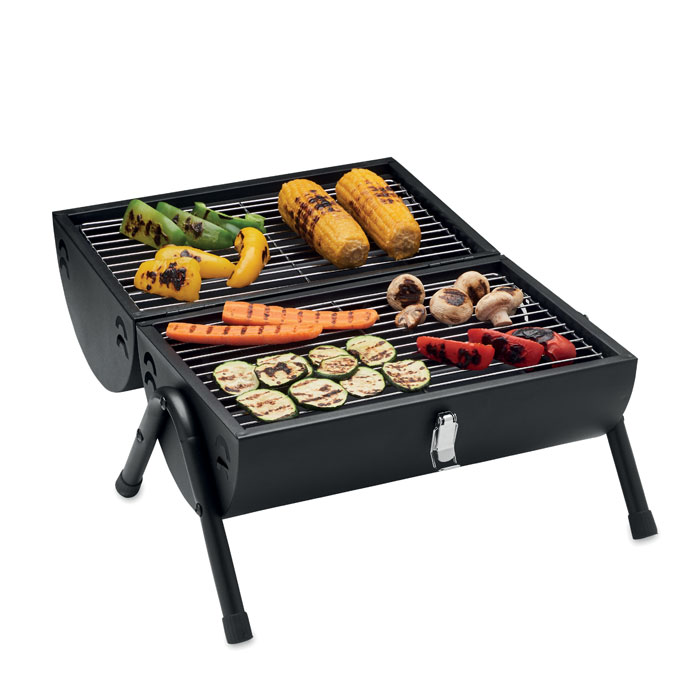 Barbecue portatile con camino Nero item picture back