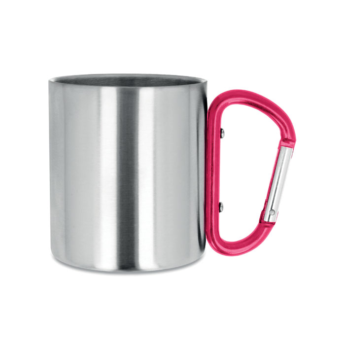 Metal mug & carabiner handle Rosso item picture back