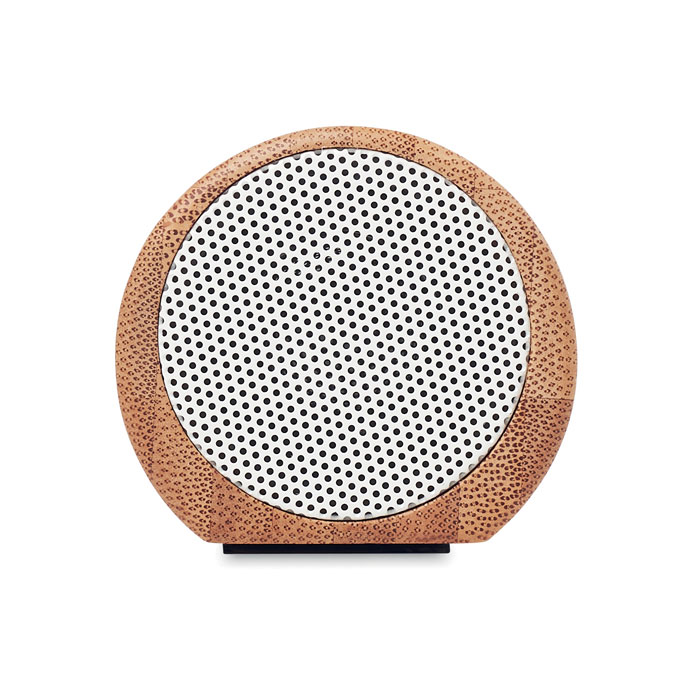 Speaker in bamboo wood item picture open