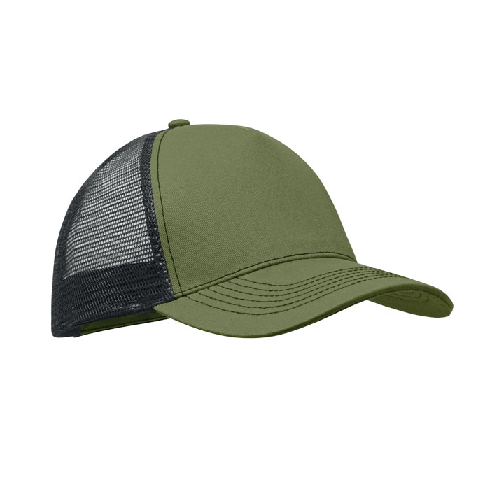 5 panel trucker cap Verde Militare item picture front