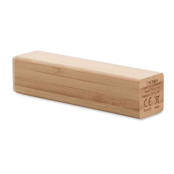 Power bank 2600 mAh Legno item picture open
