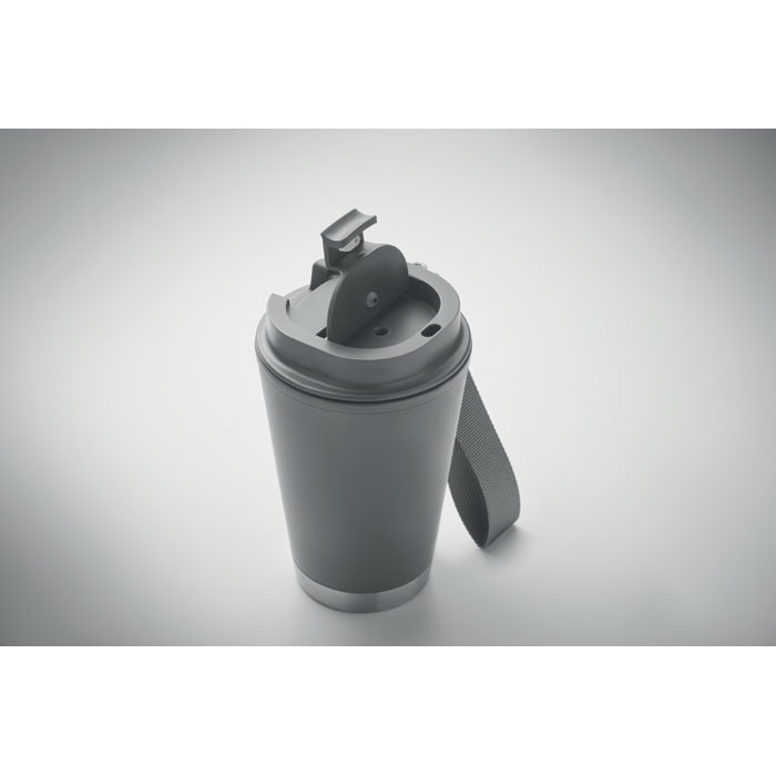 Bicchiere a doppio strato. 300 ml. Grigio Pietra item picture open