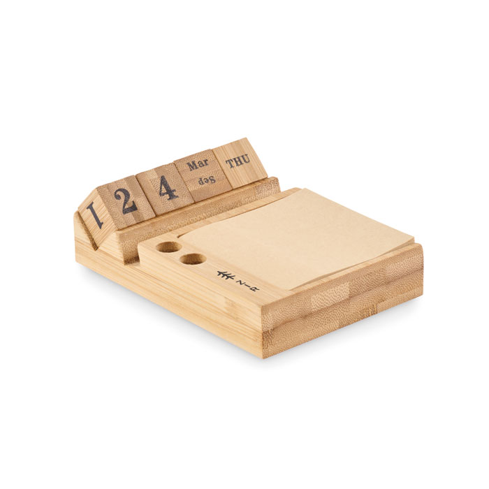 Bamboo desktop calendar Legno item picture printed