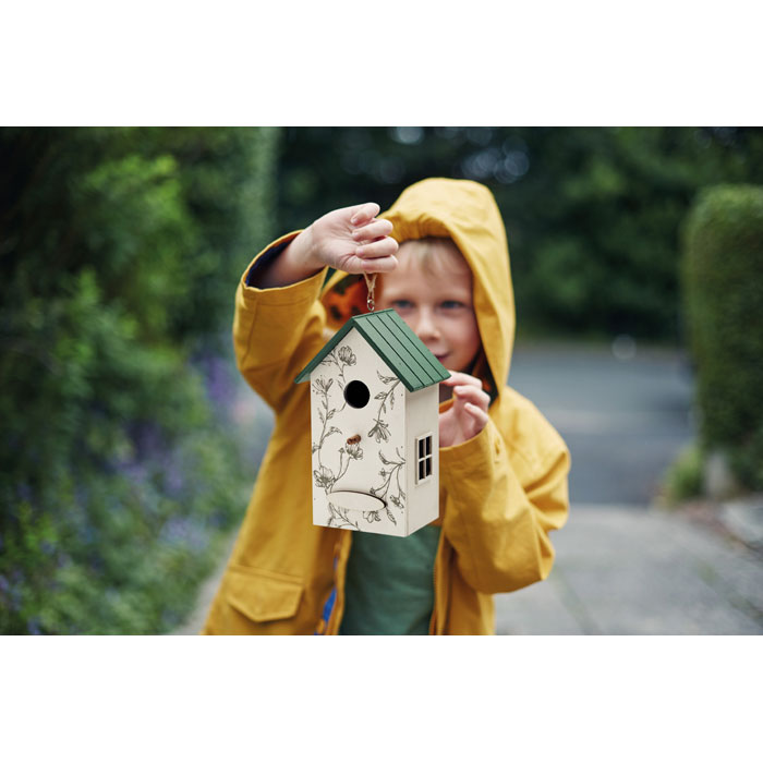 Bird house in plywood Bianco item picture 1