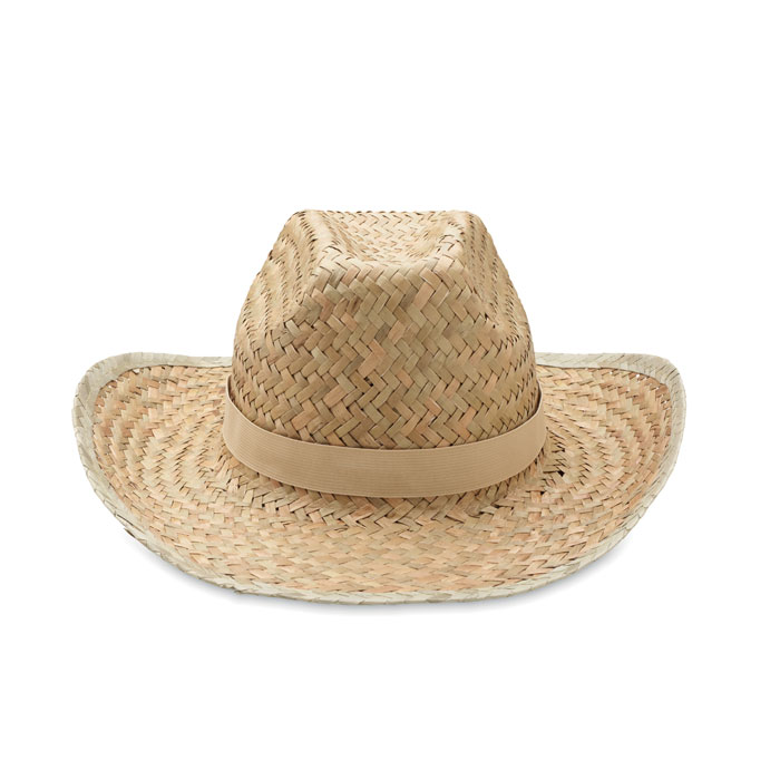 Natural straw cowboy hat Beige item picture side