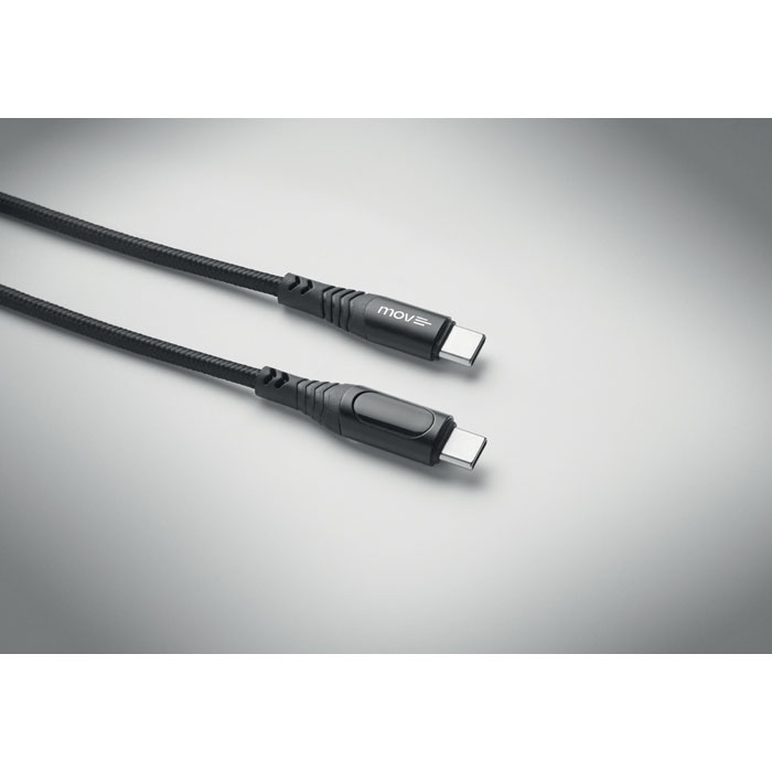 100W charging cable type-C Nero item picture printed