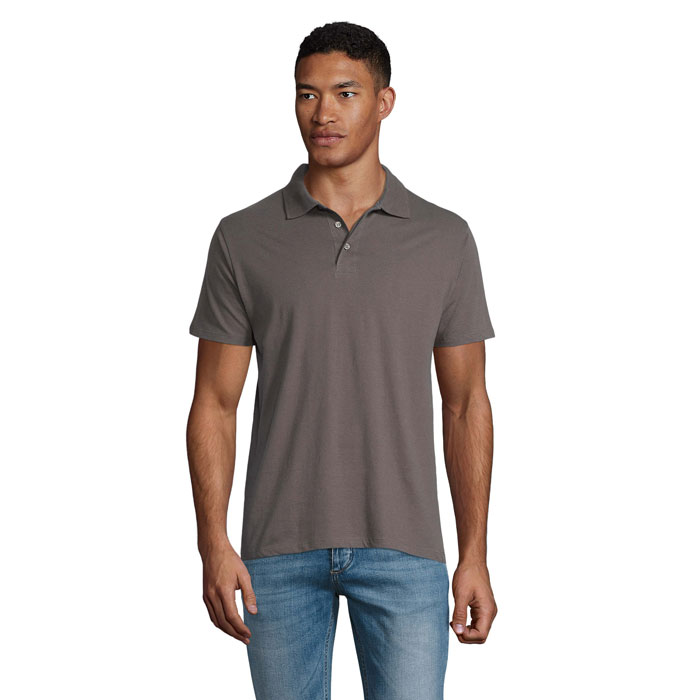 PRESCOTT MEN POLO SHIRT 170 Grigio Scuro item picture front