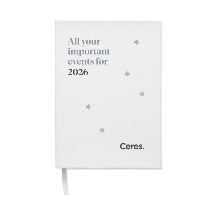 Agenda giornaliera perpetua A5 Bianco item picture printed
