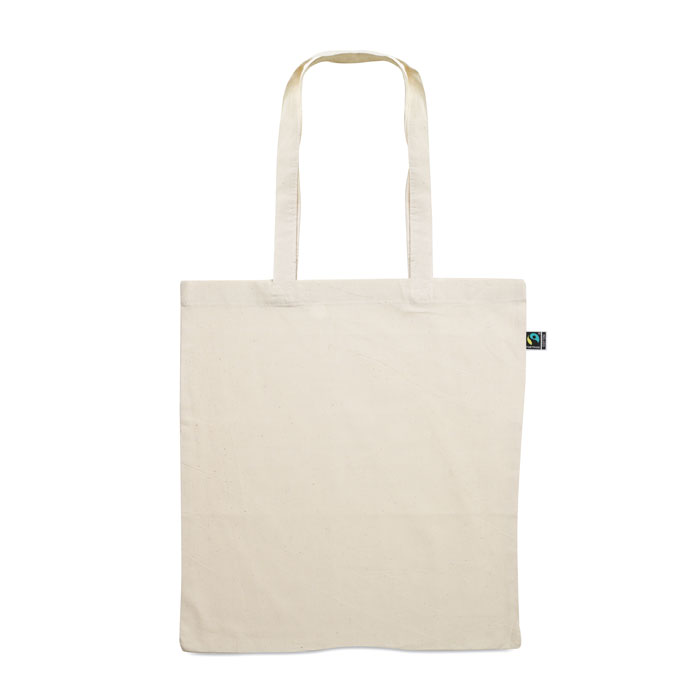 Shopping bag Fairtrade Beige item picture back