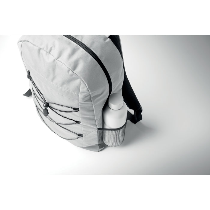 600D RPET polyester backpack Bianco item picture 2