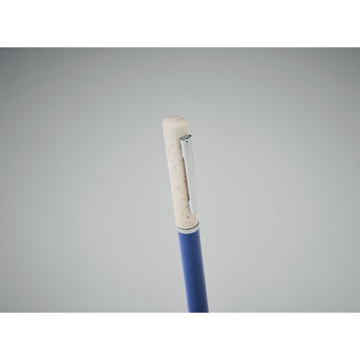 Wheat straw/ABS twist pen Bianco/Blu item detail picture