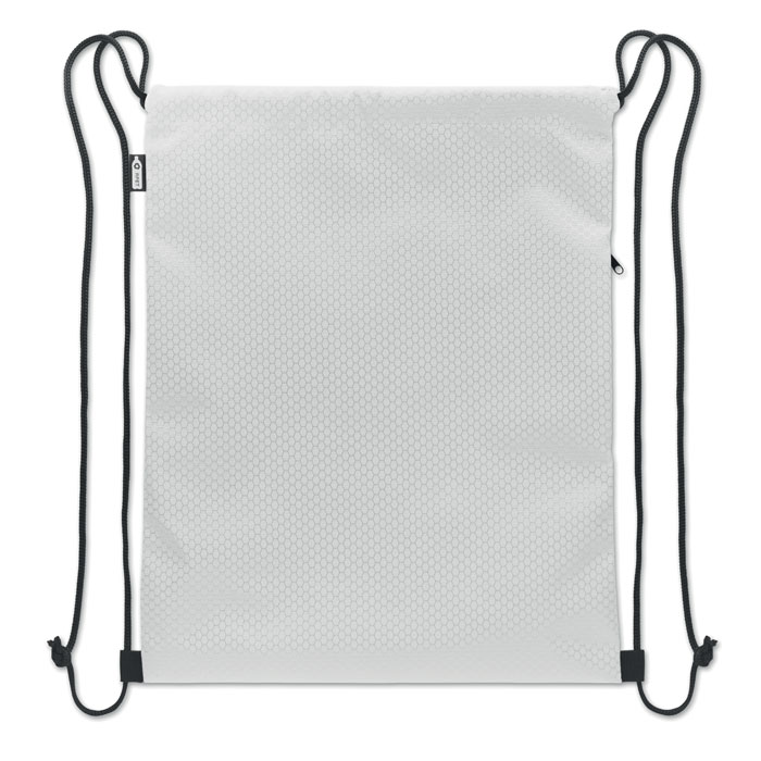 Sacca in RPET 420D Bianco item picture side