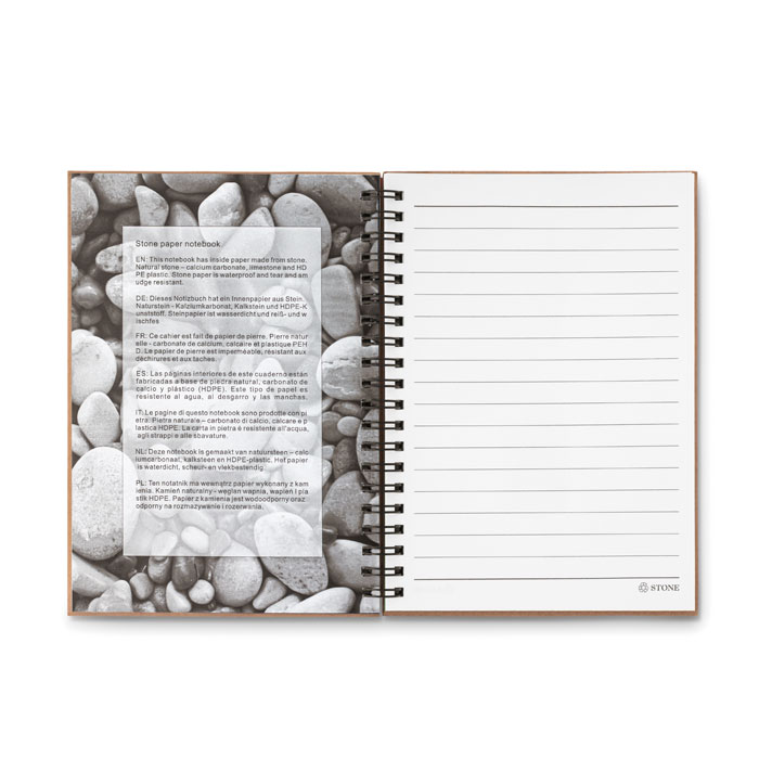 Stone paper notebook 70 lined Rosso item picture top