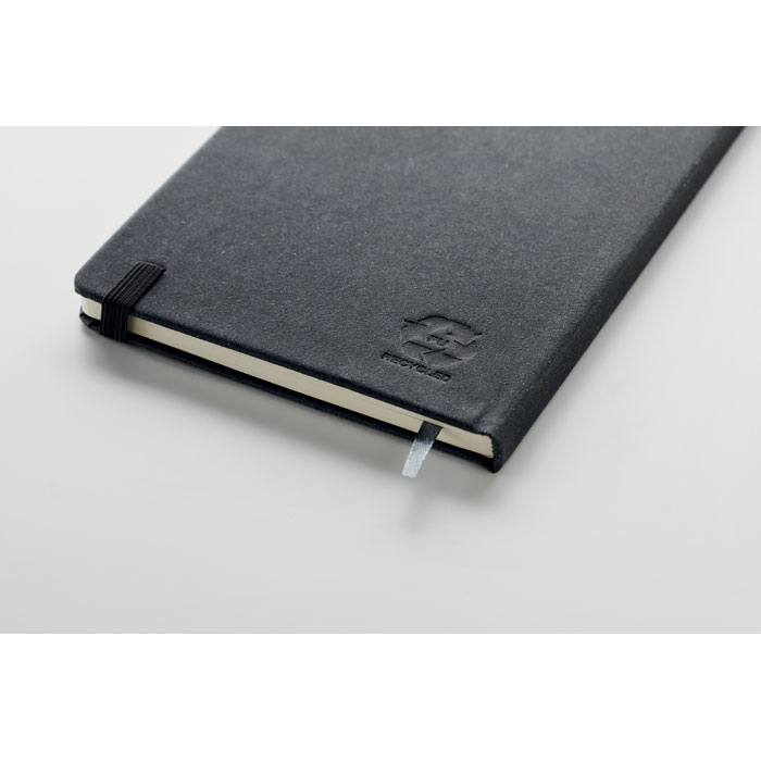 Recycled Leather A5 notebook Nero item detail picture