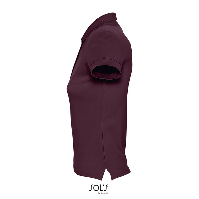 PASSION WOMEN POLO 170g Burgundy item picture side