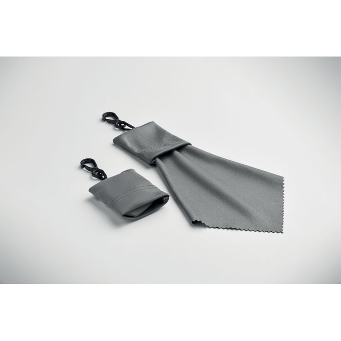 Panno per la pulizia in RPET Grigio item detail picture