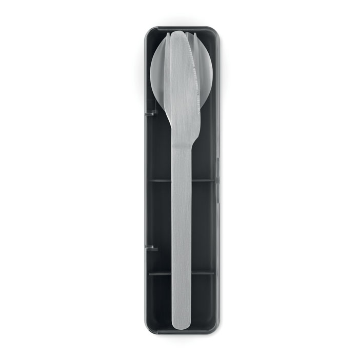 Set posate in acciaio inox Nero item picture back