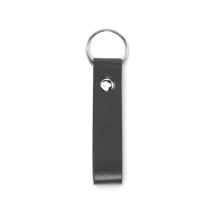 PU loop key ring Nero item picture back