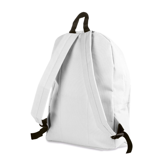 600D polyester backpack Bianco item picture back