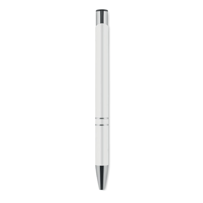 Penna a sfera in alluminio Bianco item picture side